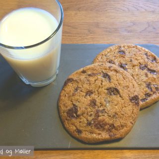 Cookies med chokoladestykker - Nem opskrift på lækre cookies med chokolade