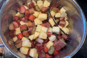 alle ingredienser der koges op.