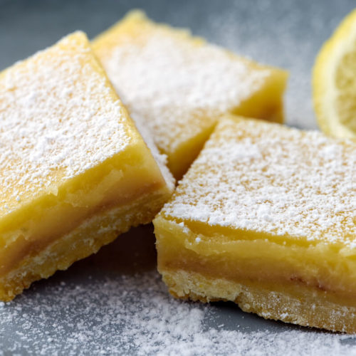Citronsnitter - Nem opskrift på lækre lemon bars som dessert eller til kaffen