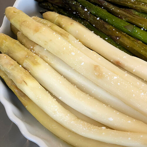 Hvide asparges sous vide - Nem opskrift på sous vide asparges med smør - Nemme grøntsager i sous vide