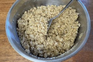 crumble til snitterne.