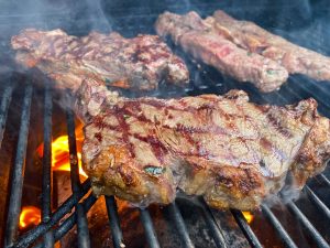 Entrecote på grill.