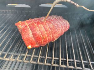 Røget og grillet roastbeef.