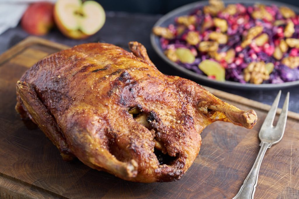 saftig and på gasgrill.