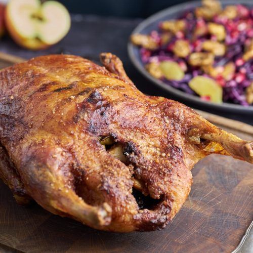 saftig and på gasgrill.