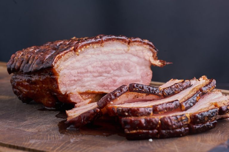 baconsteg med sprøde svær