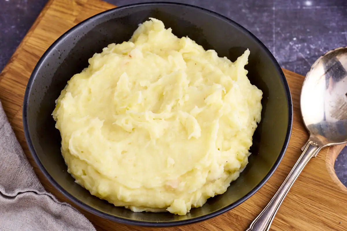 den bedste cremet kartoffelmos i skål