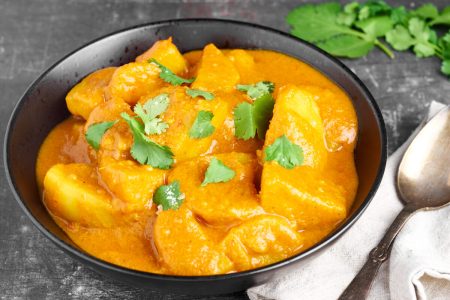 Vegansk curry med kartofler