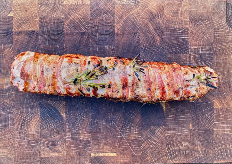 Svinemørbrad på grill - Nem opskrift på grillet mørbad med bacon