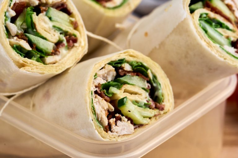 Wraps med kylling Opskrift på kyllingewraps til madpakken