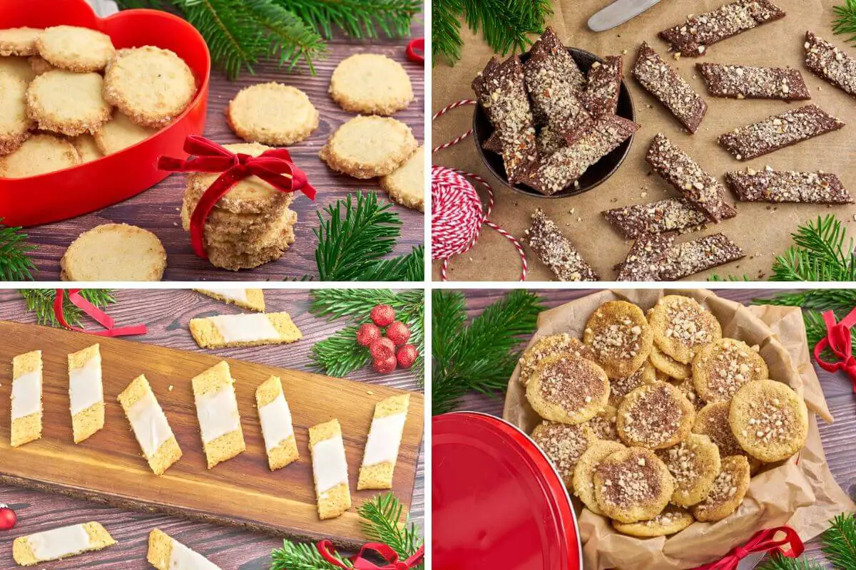 opskrift på julesmåkager som håkonskager, svenske chokoladebrød, fedtebrød og jødekager