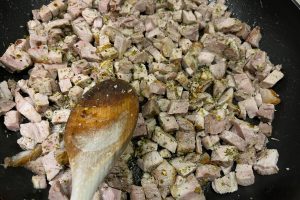 flæskestegstern svitses på panden.