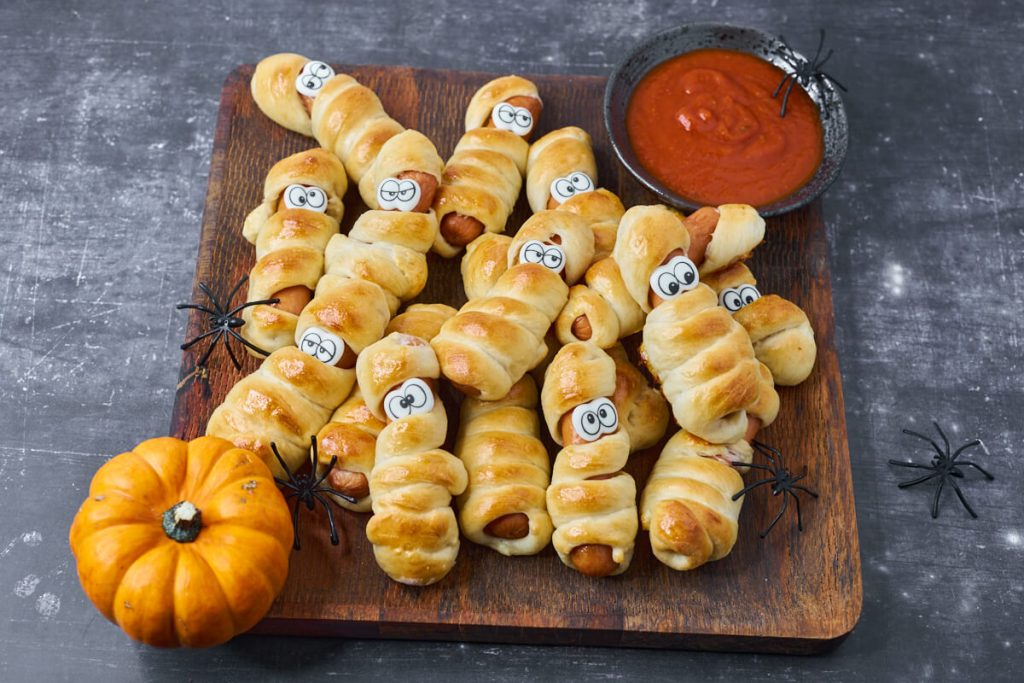 halloween pølsehorn