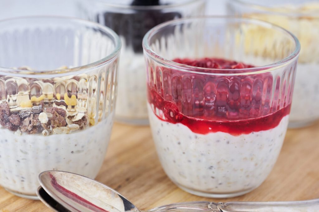 Overnight oats med skyr og chia Nem og sund