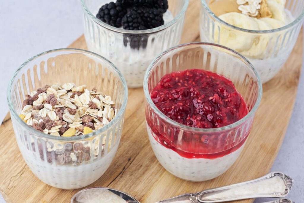 Overnight oats med skyr og chia Nem og sund