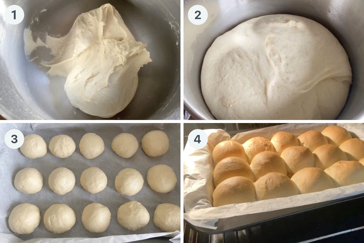 sådan laver du dejen og former de varme hveder.