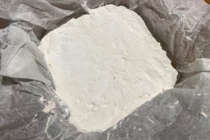 fransk nougat i formen.