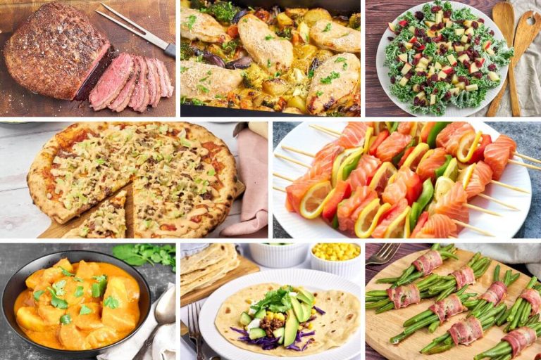 madplan til uge 1 med nytårsmad og hverdagsmad.