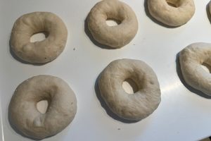 færdigformede bagels.
