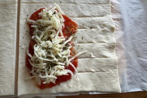 fyldet på butterdejen.