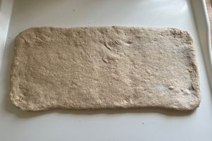 udrullet dej til sandwich.