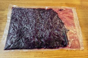 rødkålen efter den kommer op af sous vide.