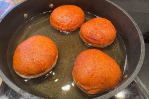 berlinere efter de er vendt i olien.