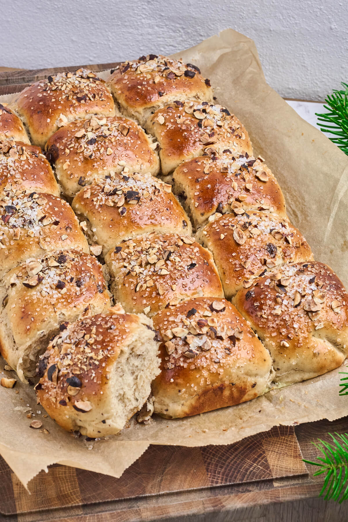 lækre juleboller med appelsin og chokolade.