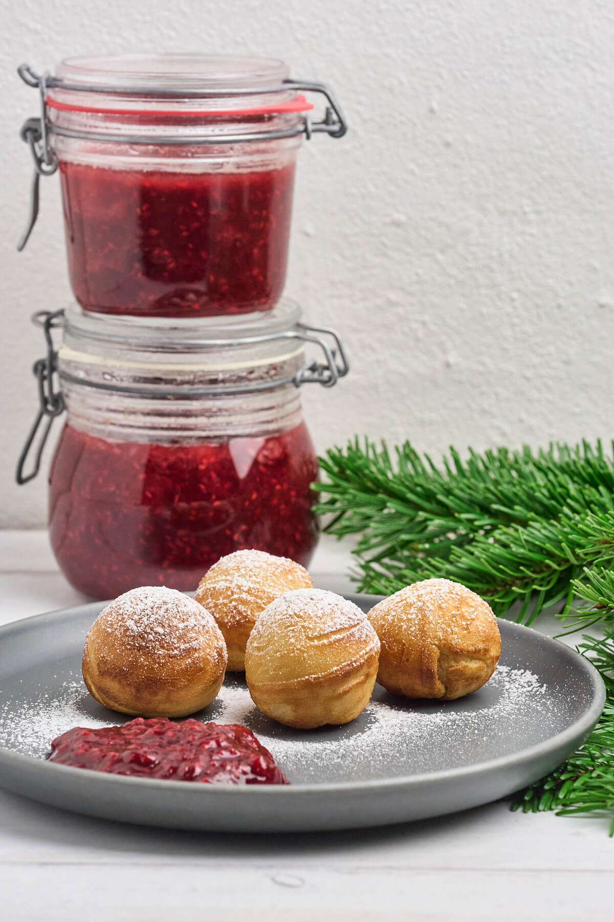 julemarmelade med julekrydderier til æbleskiver.